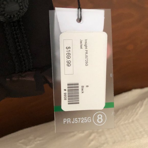 Black Chiffon Trim Military-Style Jacket (8) - Picture 8 of 8